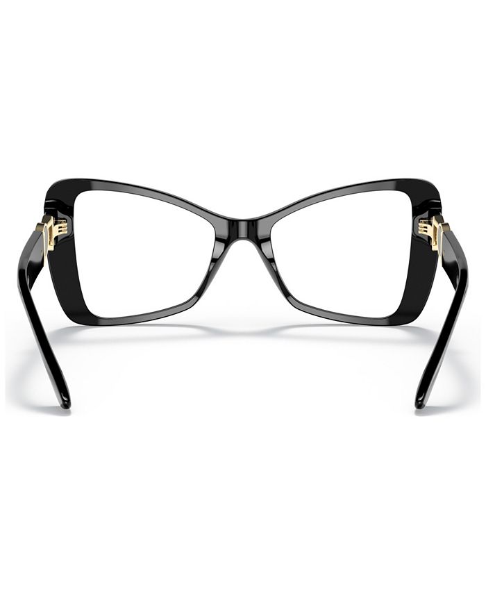 Versace Style Butterfly Frame 176 Black / Gold detail 3
