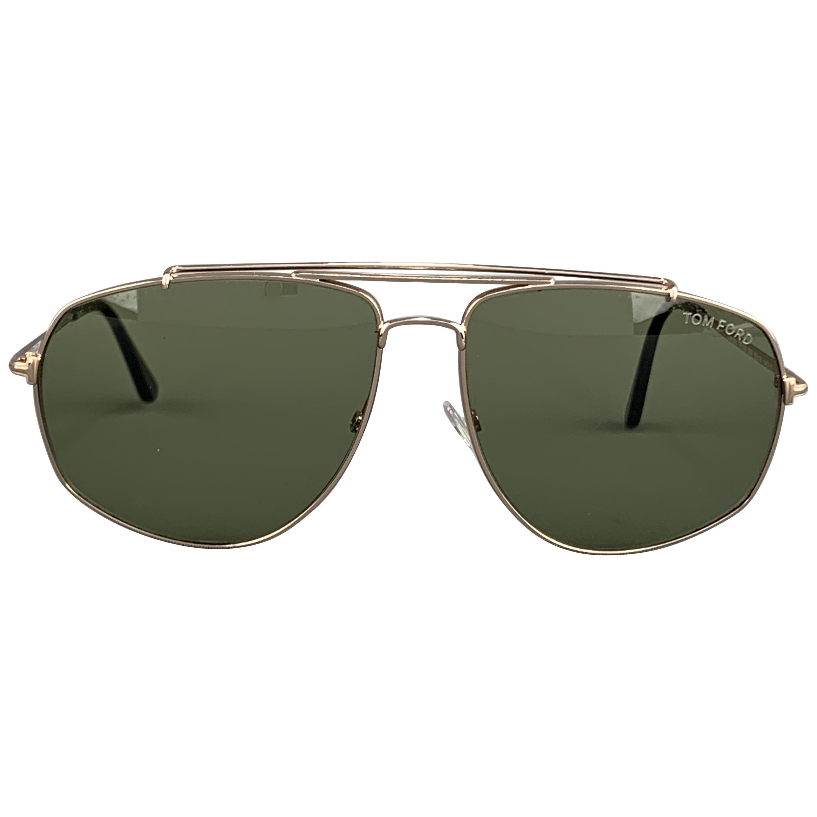Tom Ford Style Aviator Metal 179 Green Classic detail 2