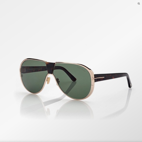Tom Ford Style Aviator Metal 179 Green Classic detail 4