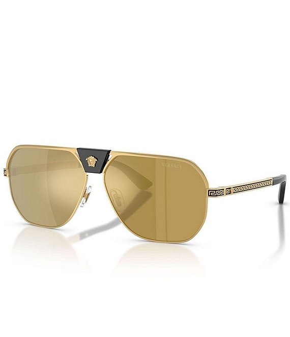 Versace Style Retro Square 186 Amber Gradient detail 3