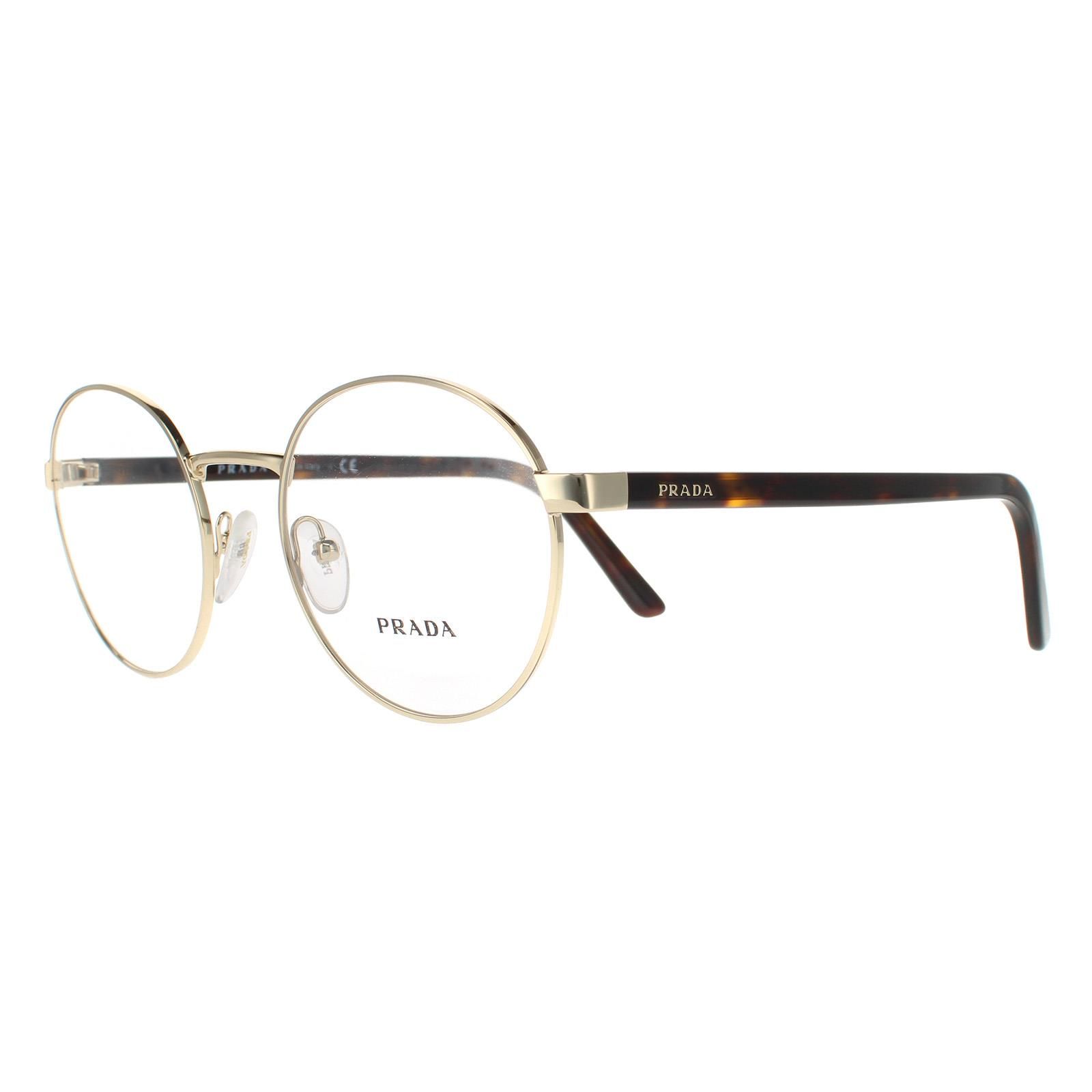 Prada Style Round Metal 190 Havana detail 2