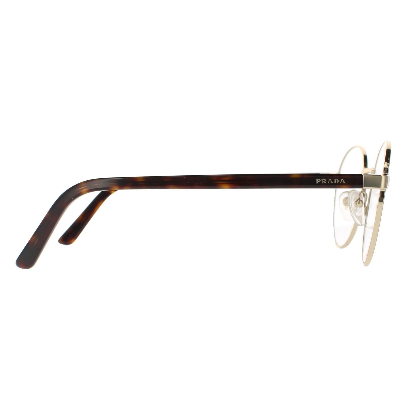 Prada Style Round Metal 190 Havana detail 3