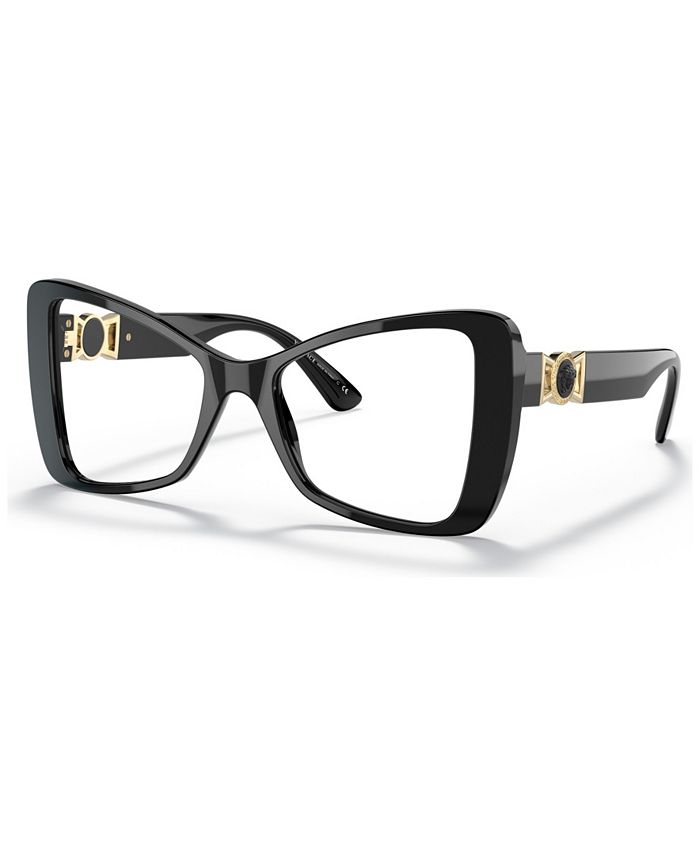 Versace Style Butterfly Frame 195 Black / Gold detail 4
