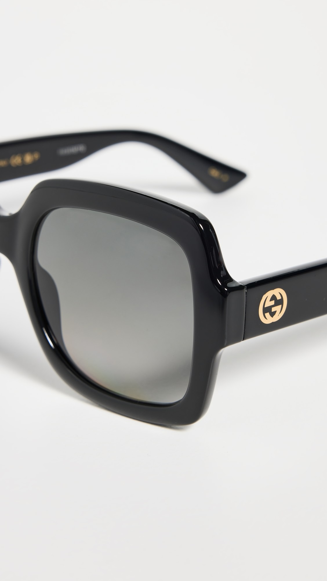 Gucci Style Oversized Square 197 Silver Mirror detail 4