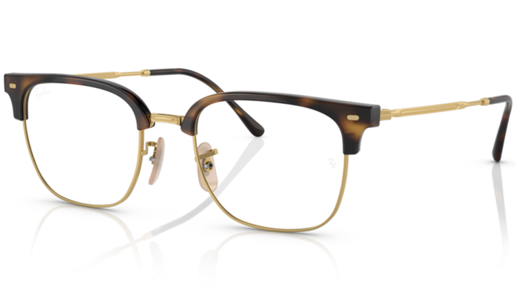 Ray-Ban Style Clubmaster Optics Havana / Gold detail 2