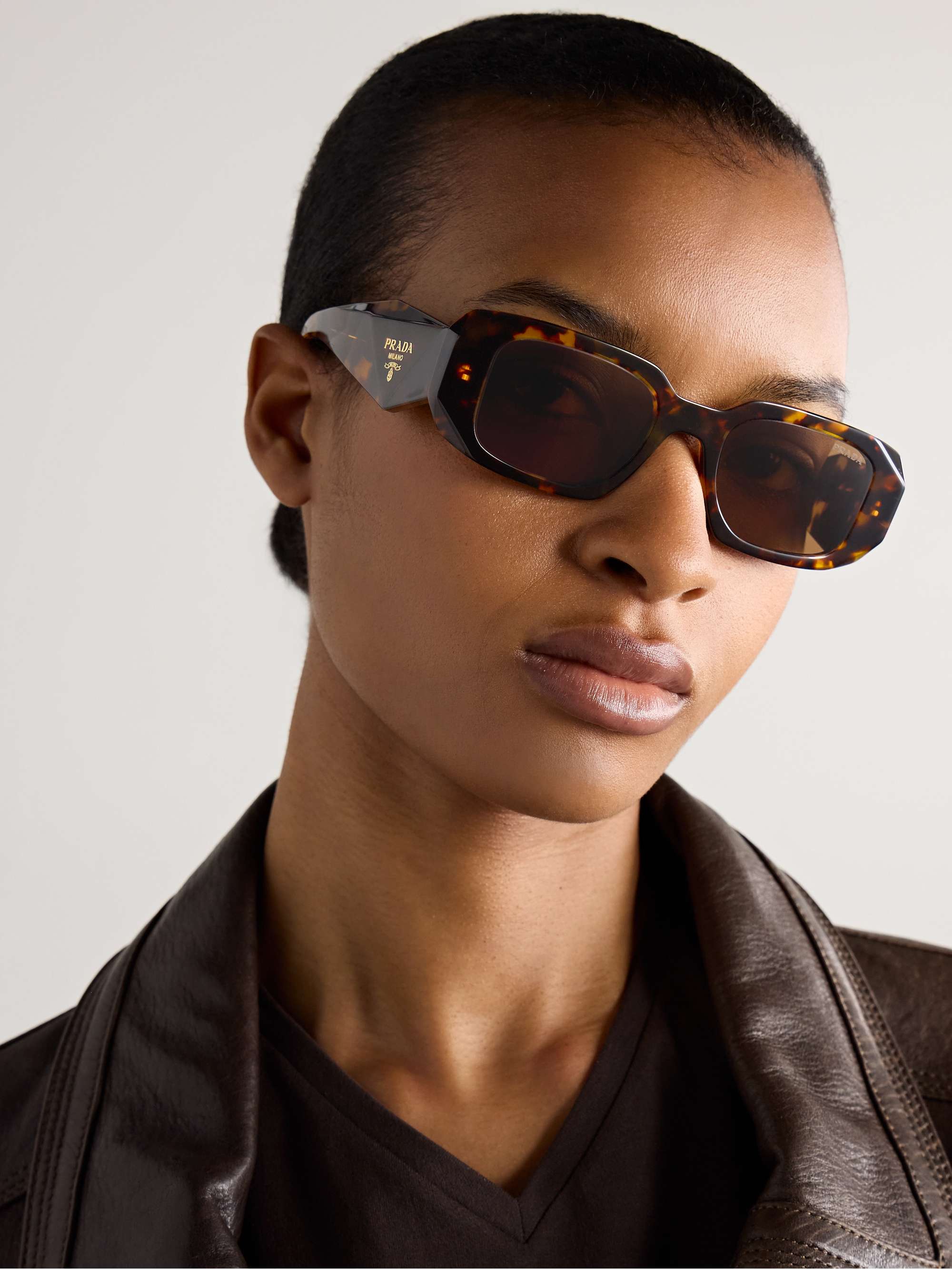 Prada Style Retro Square 200 Tortoise detail 3