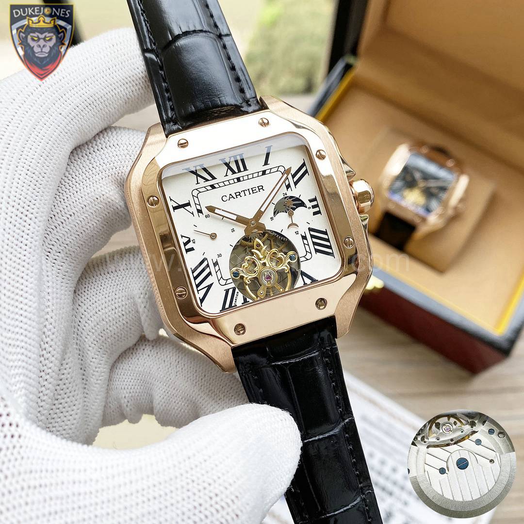 Cartier Style Retro Square 202 Blue Mirror detail 3