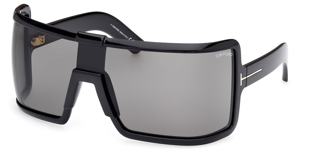 Tom Ford Style Sport Wrap 203 Silver Mirror detail 4