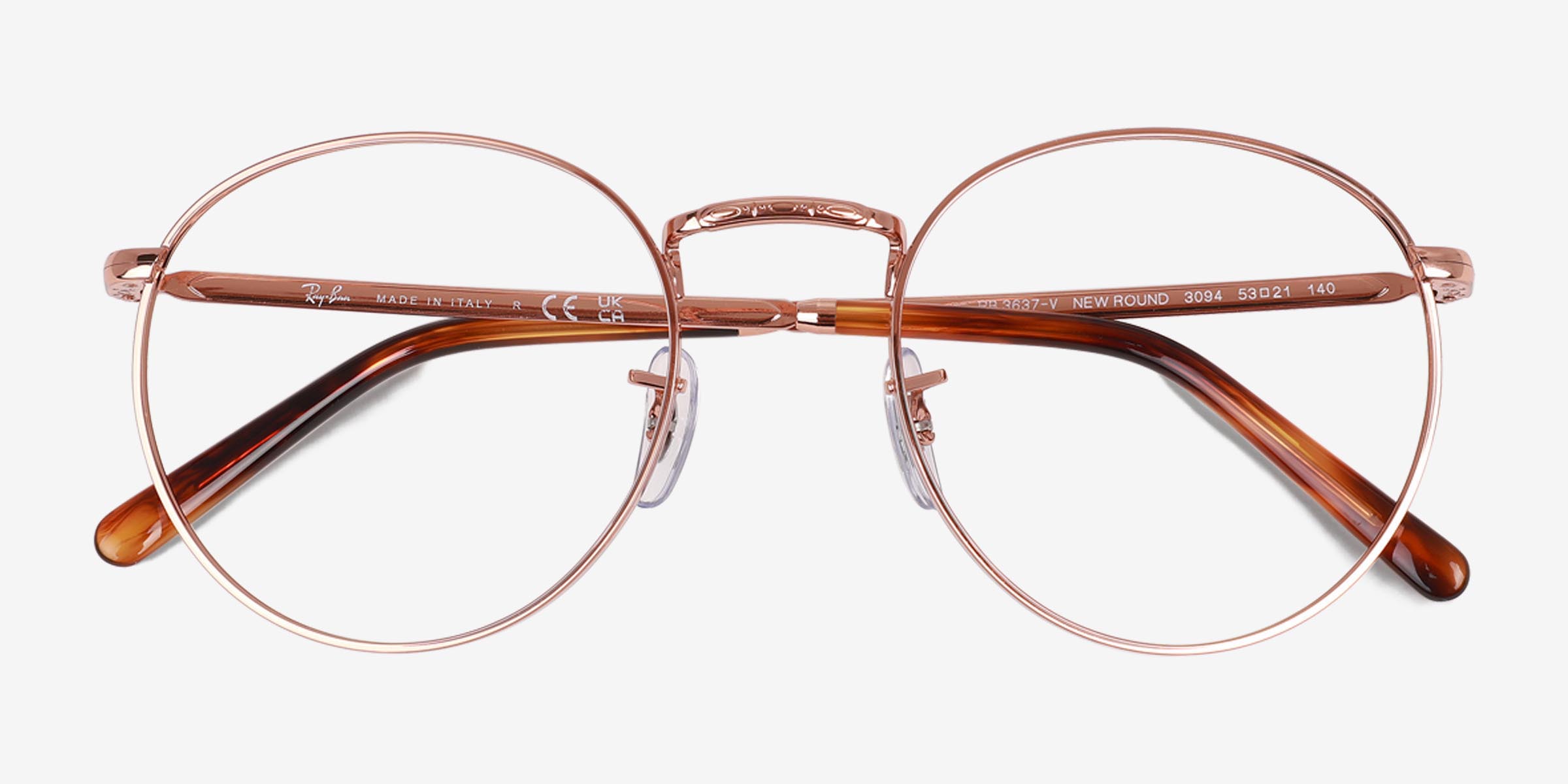 Ray-Ban Style Panto Frame 208 Rose Gold detail 4