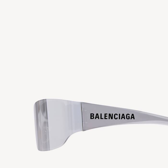 Balenciaga Style Retro Square 211 Silver Mirror detail 3