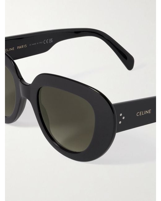 Celine Style Butterfly Frame 213 Black / Gold detail 3