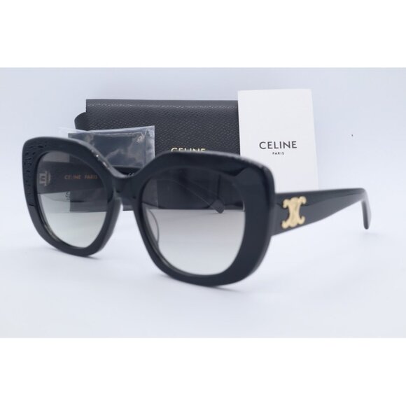 Celine Style Butterfly Frame 213 Black / Gold detail 4