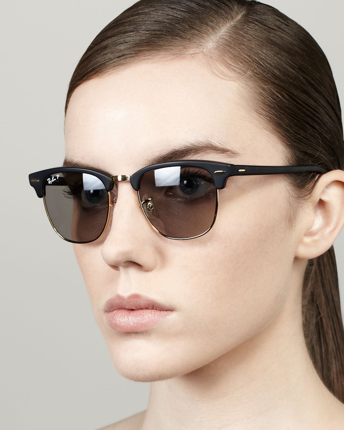 Ray-Ban Style Clubmaster Round 214 Matte Black detail 2