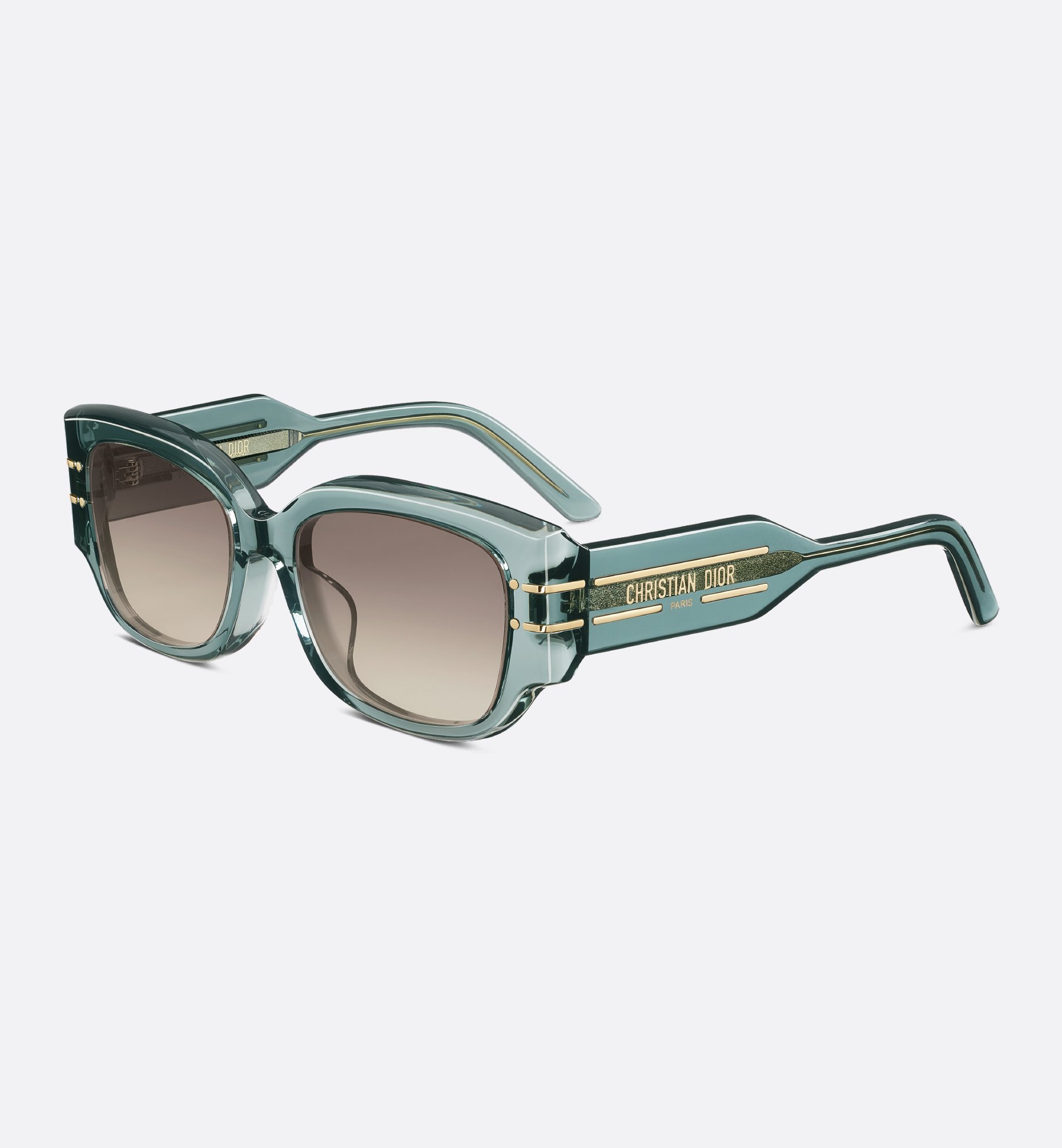 Dior Style Rimless Rectangle 215 Green Classic detail 2