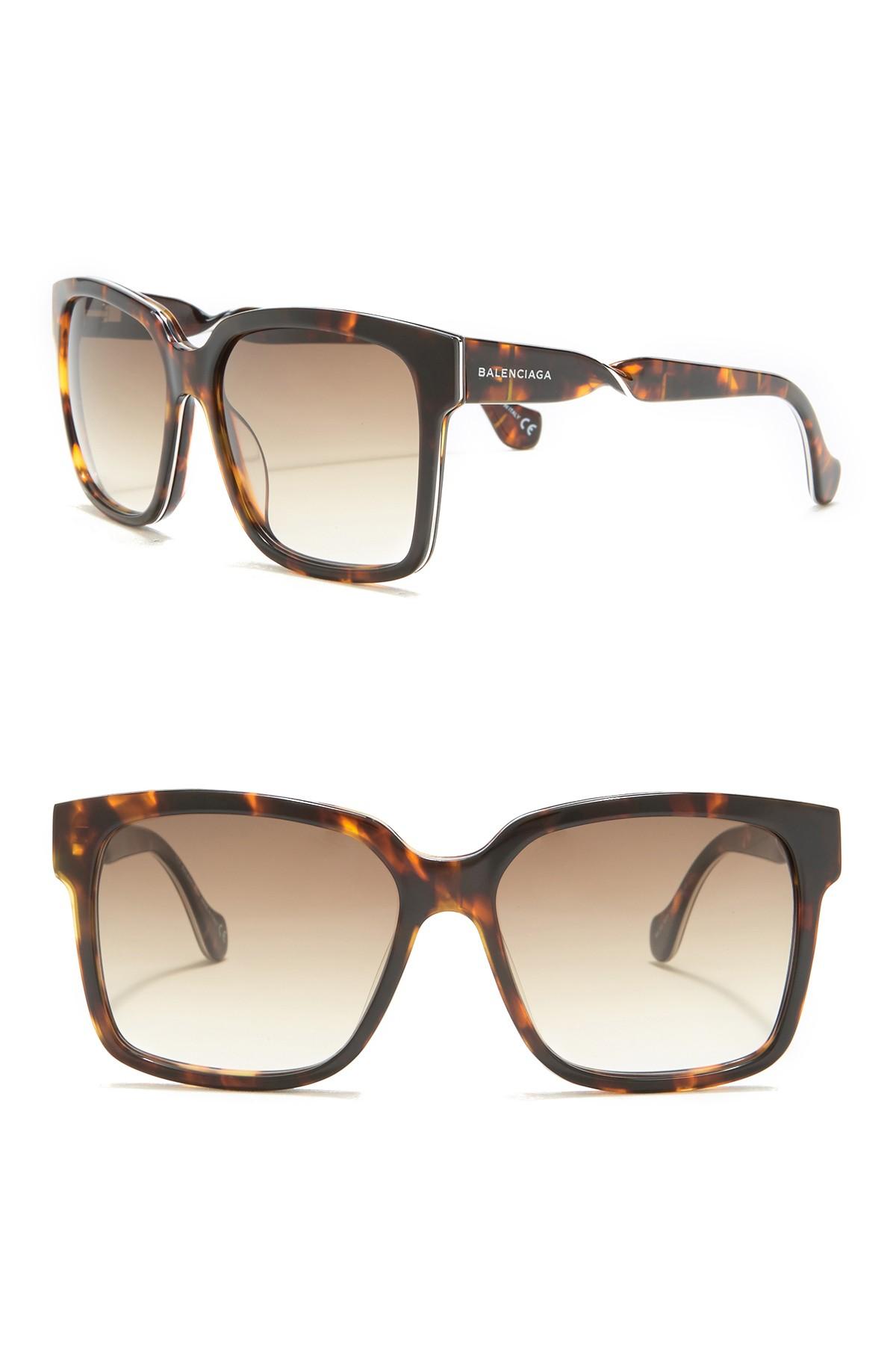 Balenciaga Style Retro Square 216 Tortoise detail 4