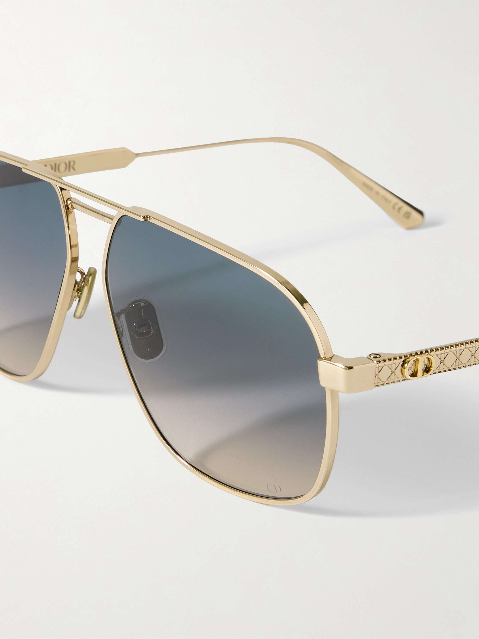 Dior Style Aviator Metal 218 Rose Gold detail 4