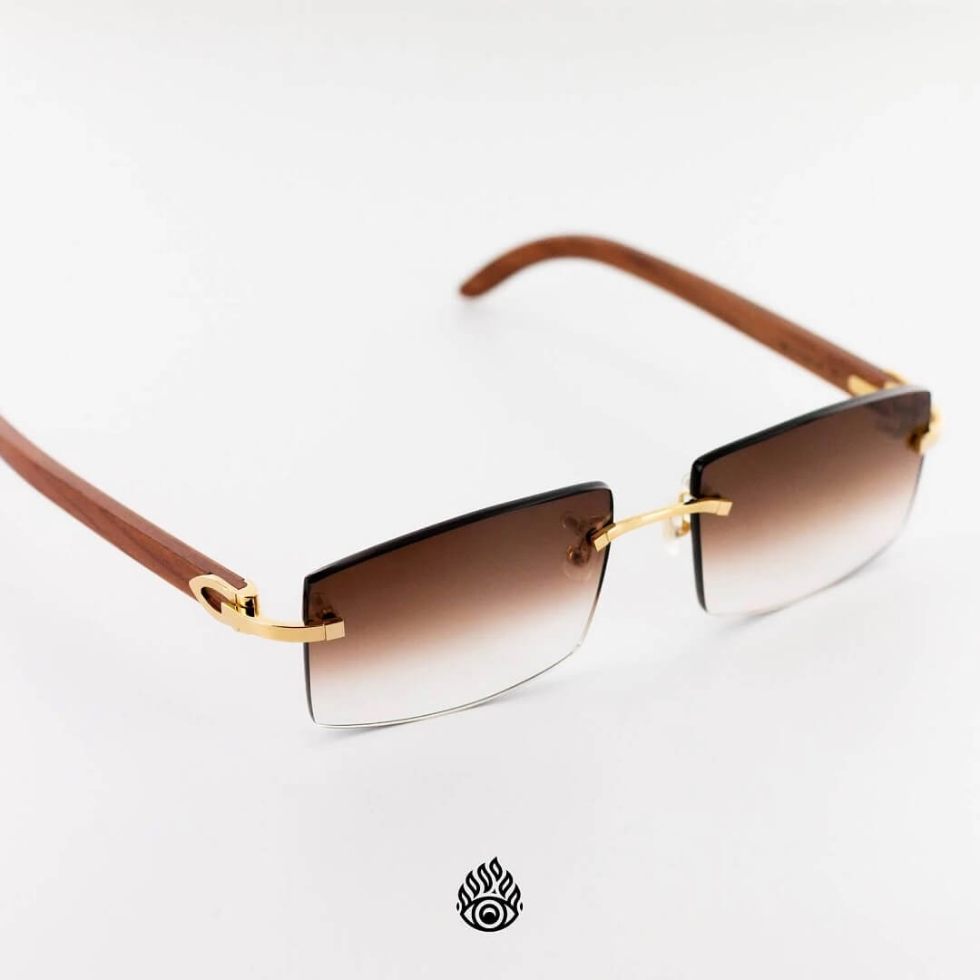 Cartier Style C Décor Buffs Wood / Gold detail 4