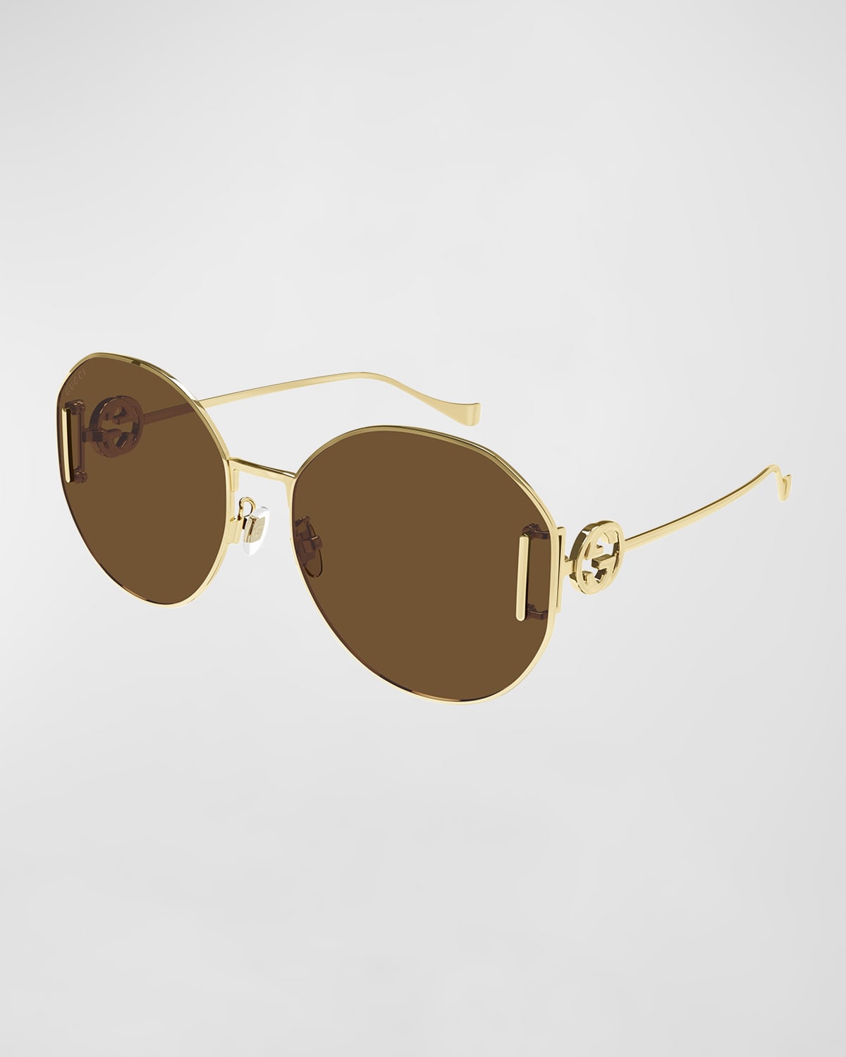 Gucci Style Round Metal 223 Matte Black detail 4