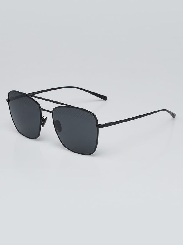 Chanel Style Aviator Metal 225 Matte Black detail 3
