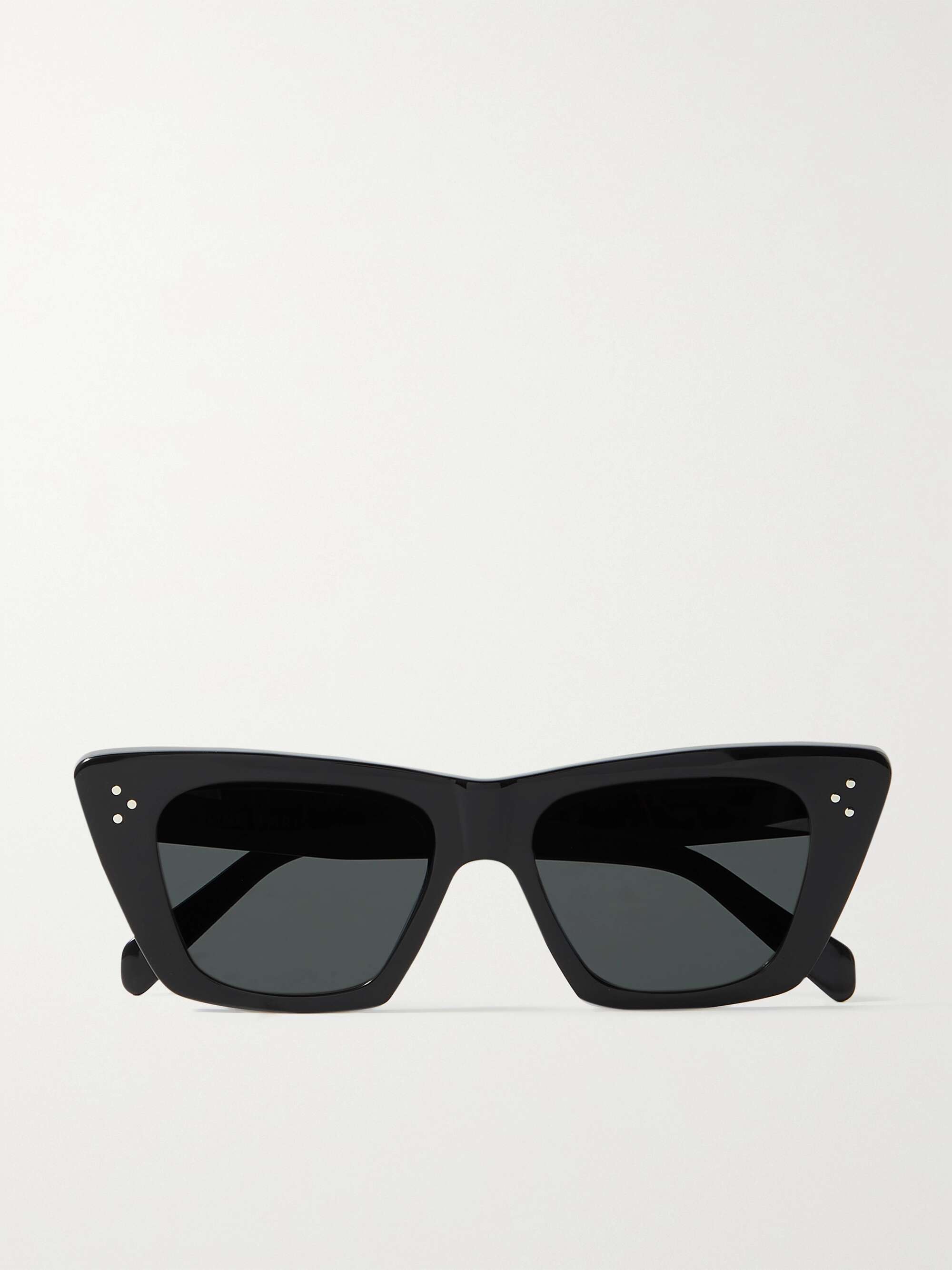Celine Style Cat-Eye Acetate 226 Matte Black detail 3