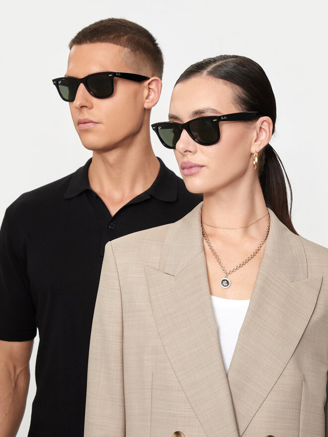 Oakley Style Wayfarer Classic 229 Black / Gold detail 4