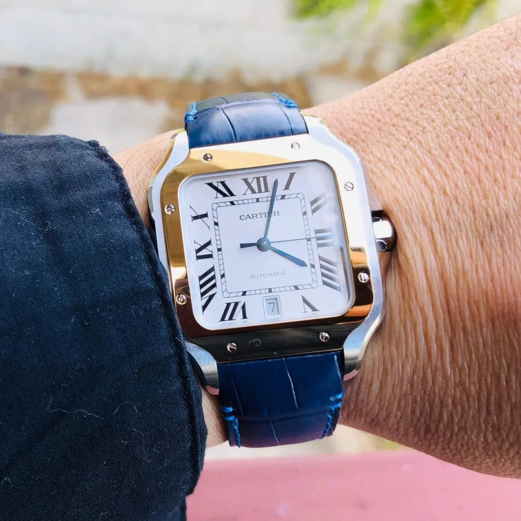 Cartier Style Sport Wrap 230 Blue Mirror detail 3