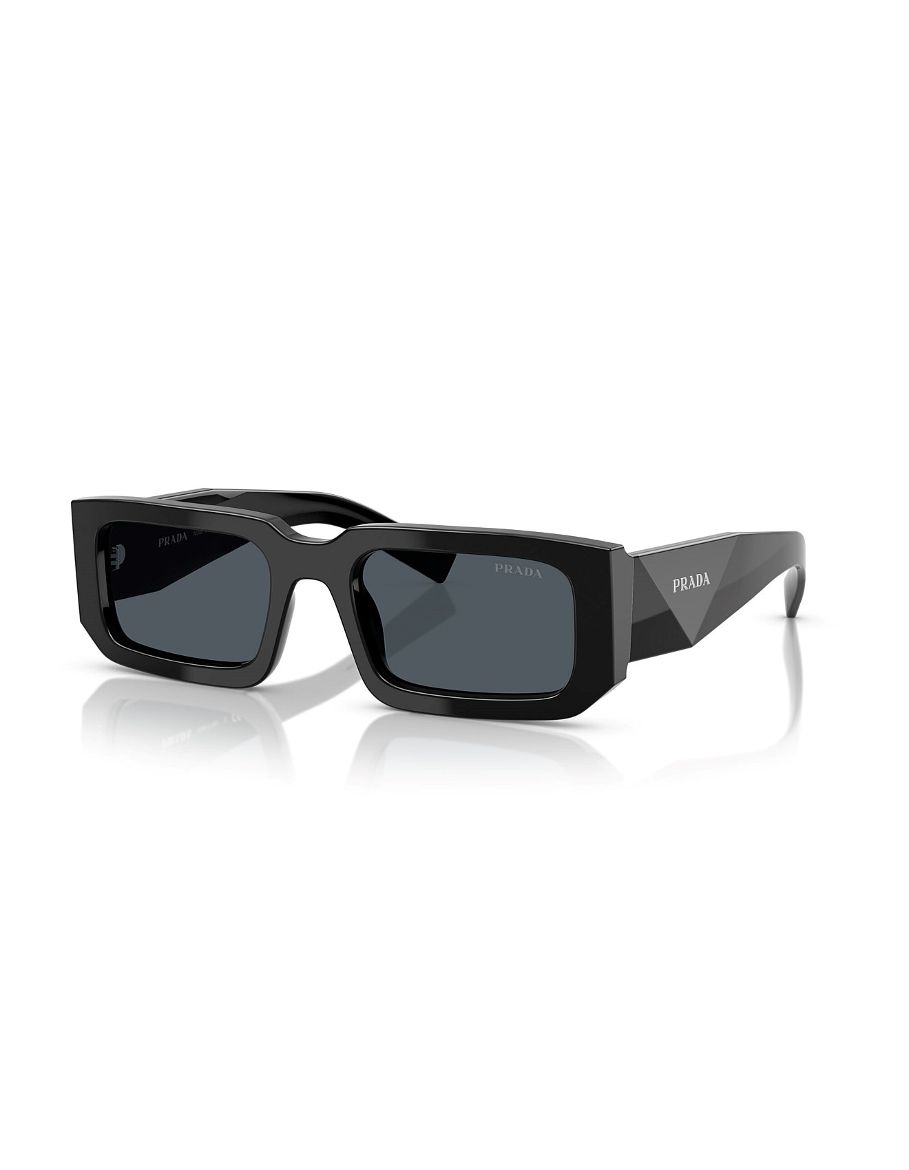 Prada Style Rimless Rectangle 238 Amber Gradient detail 2