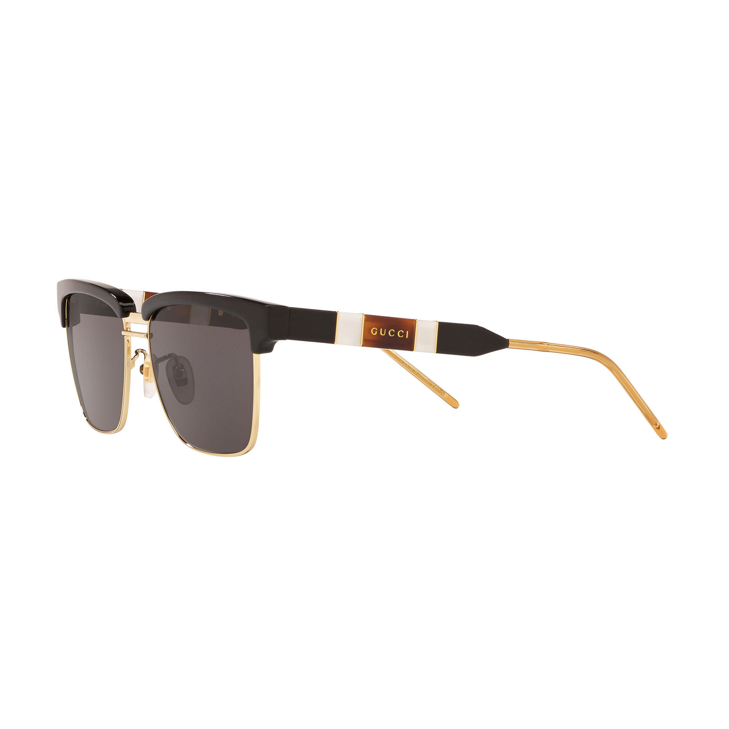 Gucci Style Clubmaster Round 243 Black / Gold detail 4