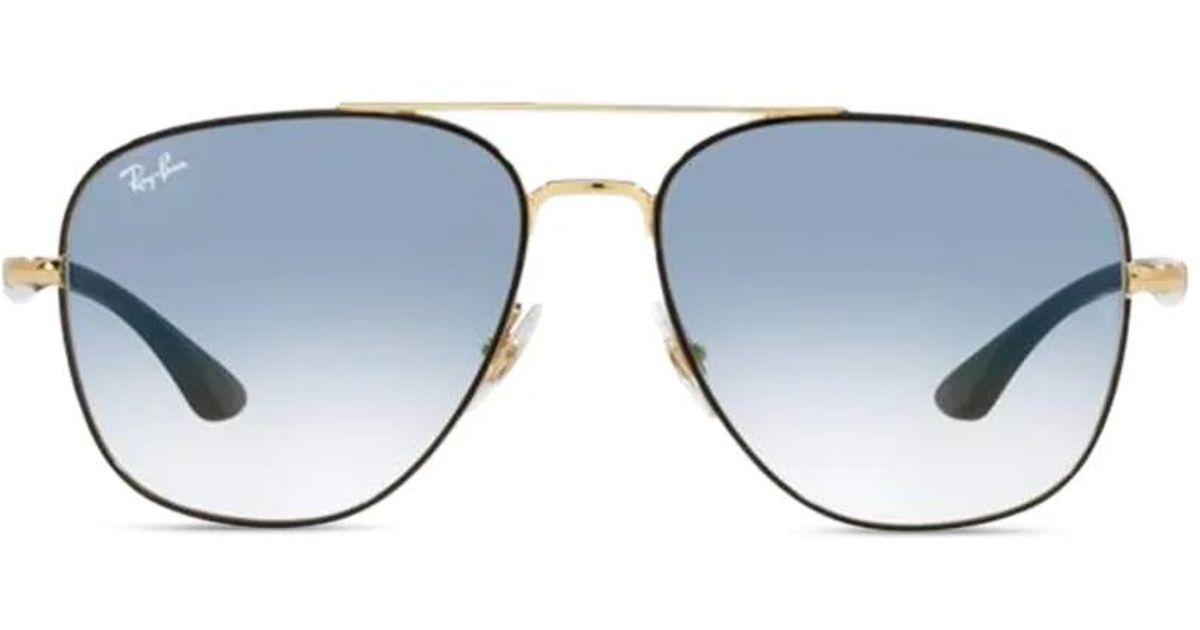 Ray-Ban Style Pilot Frame 247 Blue Mirror detail 2