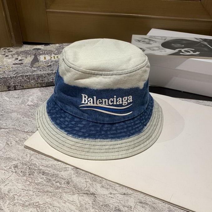 Balenciaga Style Bucket Hat 28 Navy detail 2