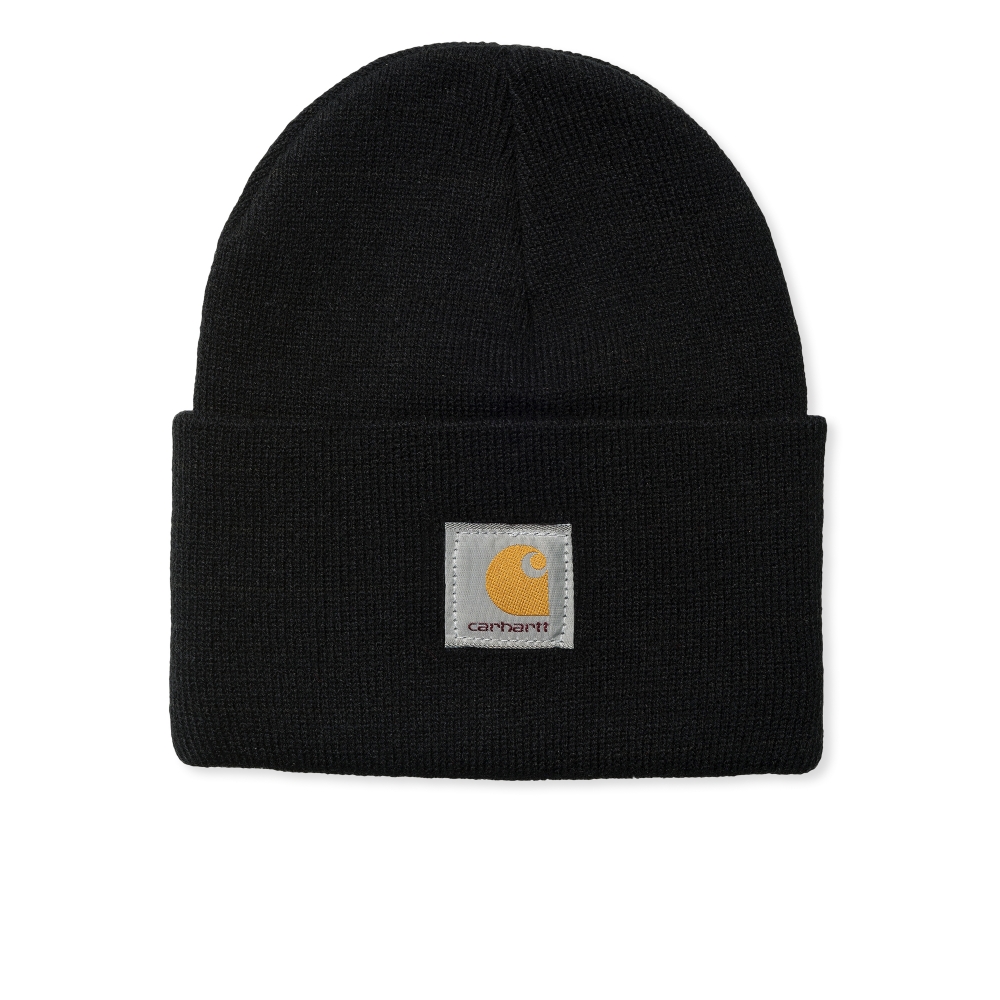 Carhartt WIP Acrylic Watch Beanie Black detail 2