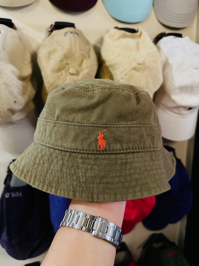 Polo Style Bucket Hat 31 Olive detail 3