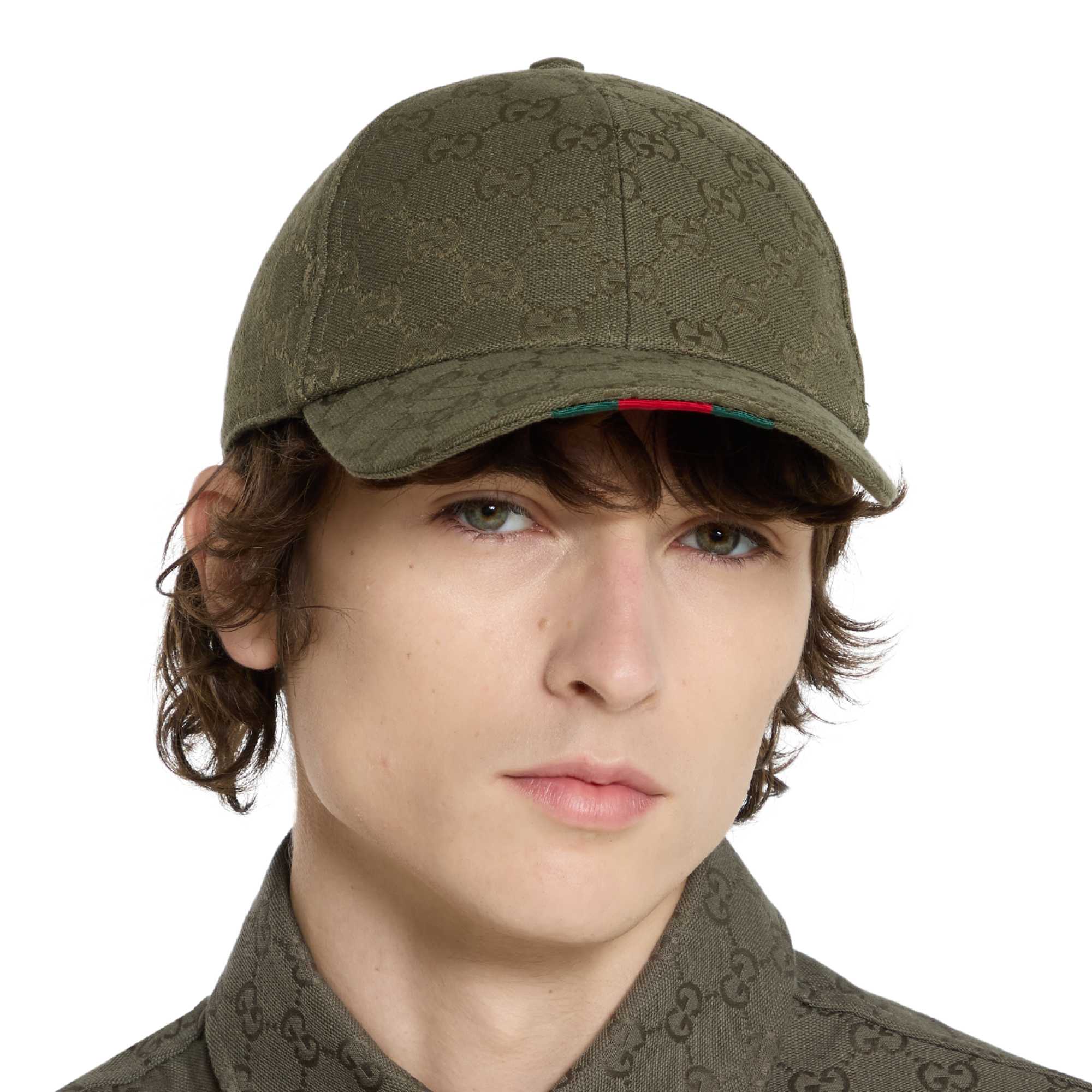 Gucci Style Dad Cap 37 Olive detail 3