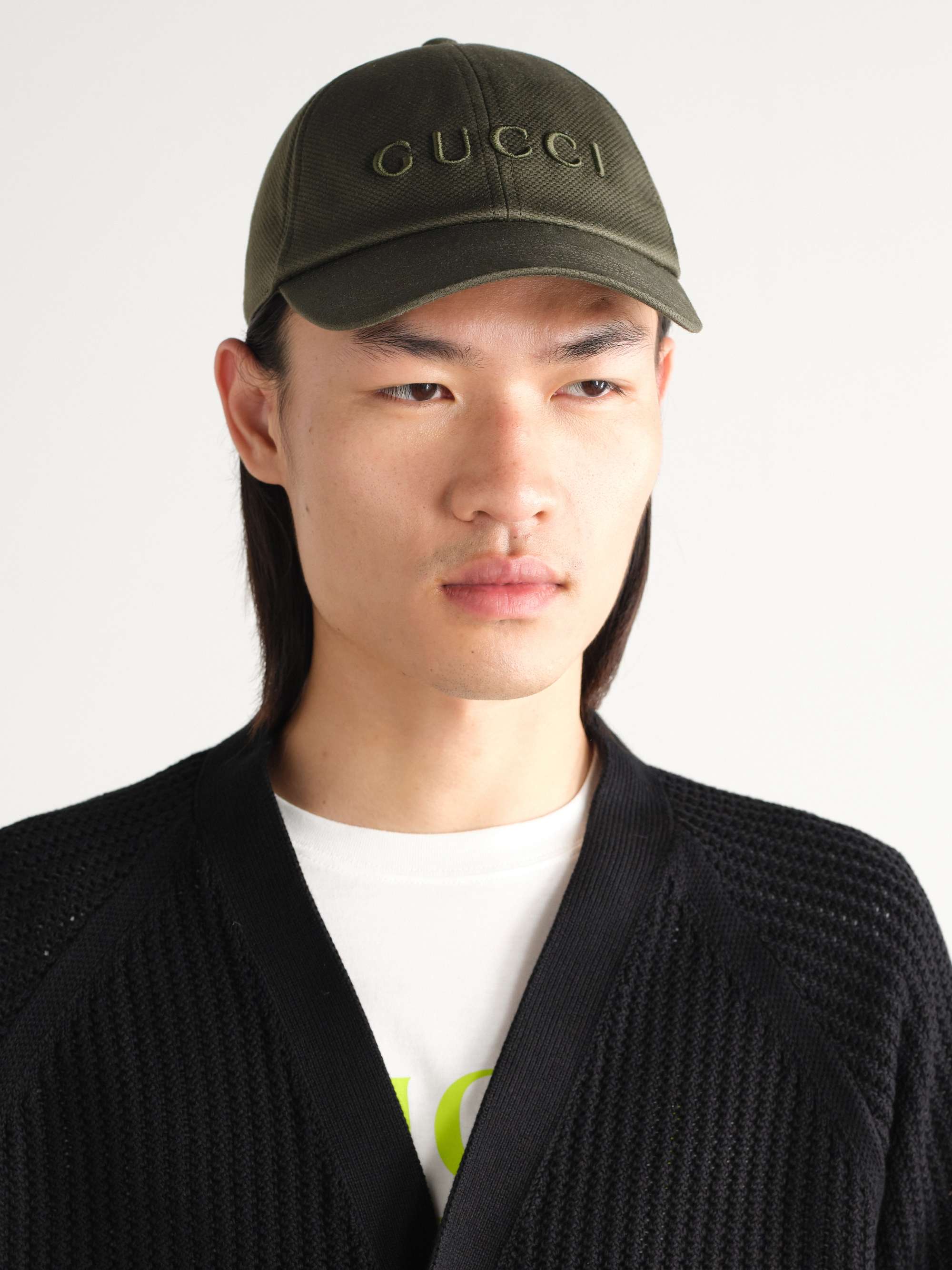 Gucci Style Dad Cap 37 Olive detail 4