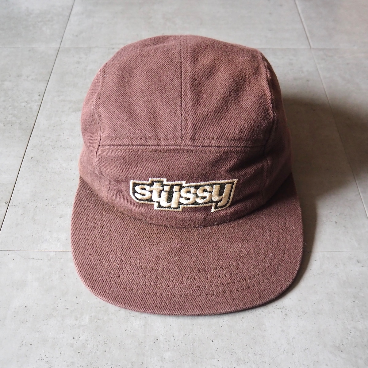 Stussy Style Camp Cap 39 Cherry detail 2