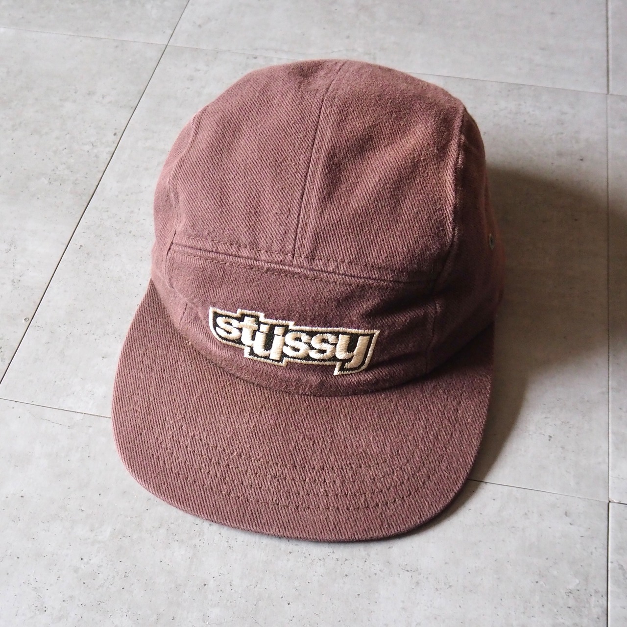 Stussy Style Camp Cap 39 Cherry detail 3