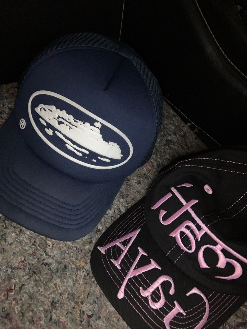 Corteiz Style Dad Cap 107 Navy detail 2