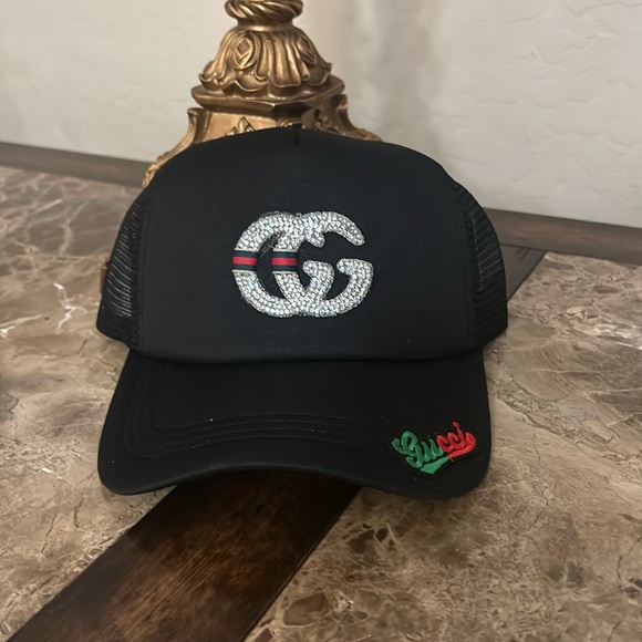 Gucci Style Trucker Hat 65 Stone detail 2