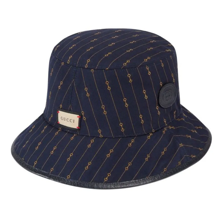 Gucci Style Bucket Hat 70 Navy detail 2