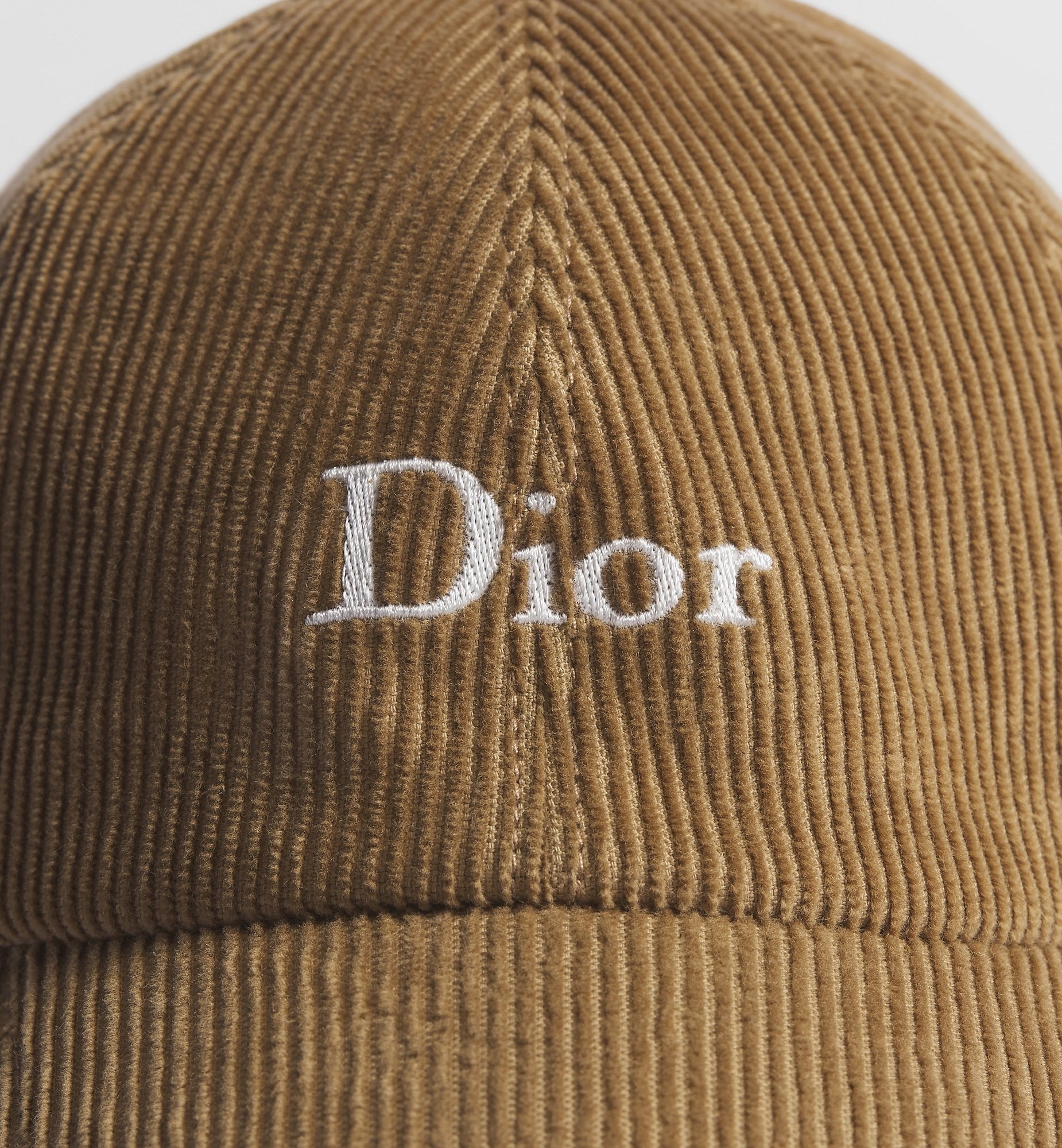 Dior Style Corduroy Cap 73 Cherry detail 2