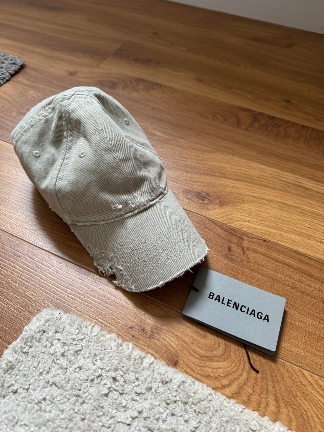 Balenciaga Style Dad Cap 112 Cream detail 2