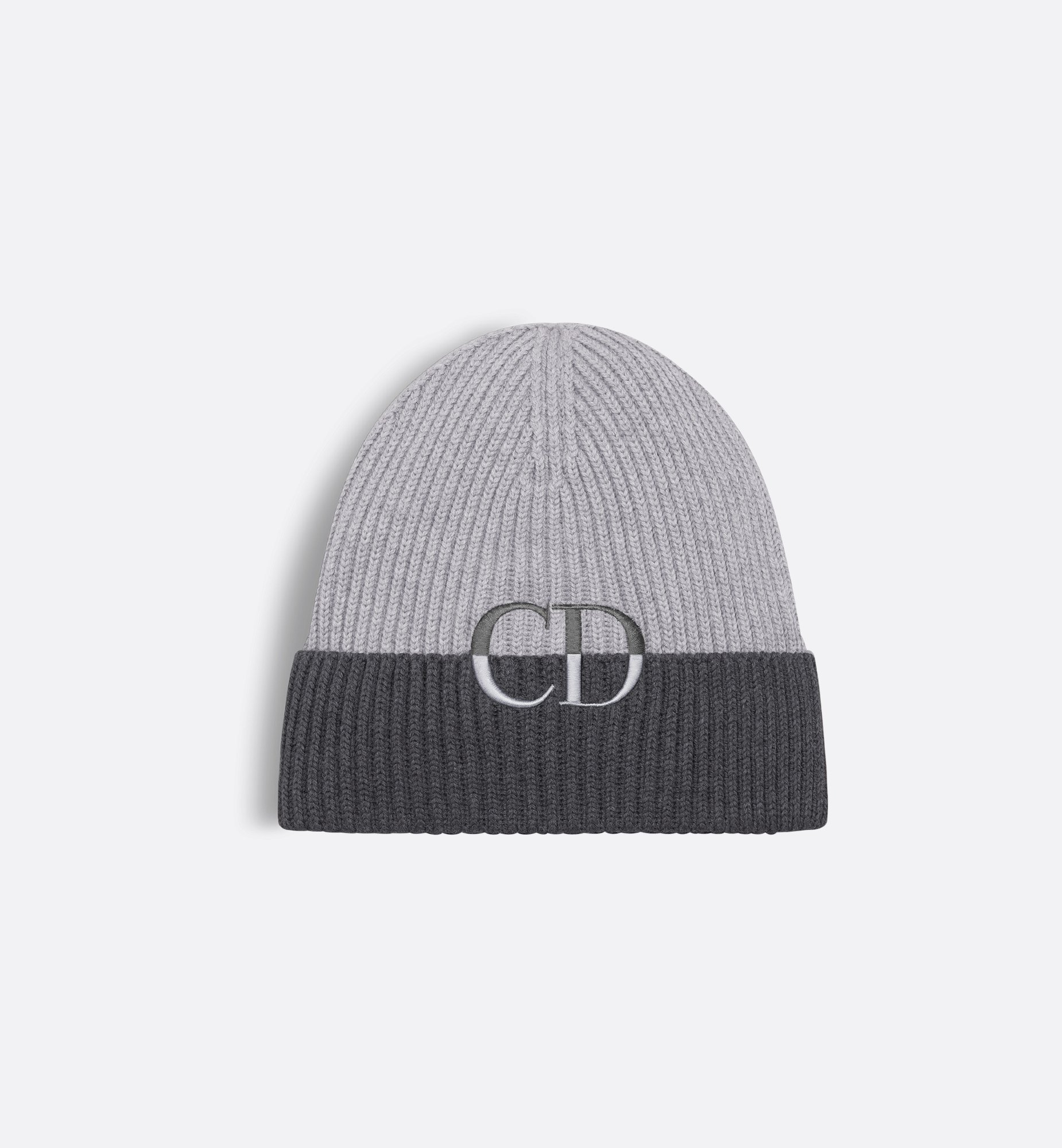 Dior Style Cuffed Beanie 95 Charcoal detail 4