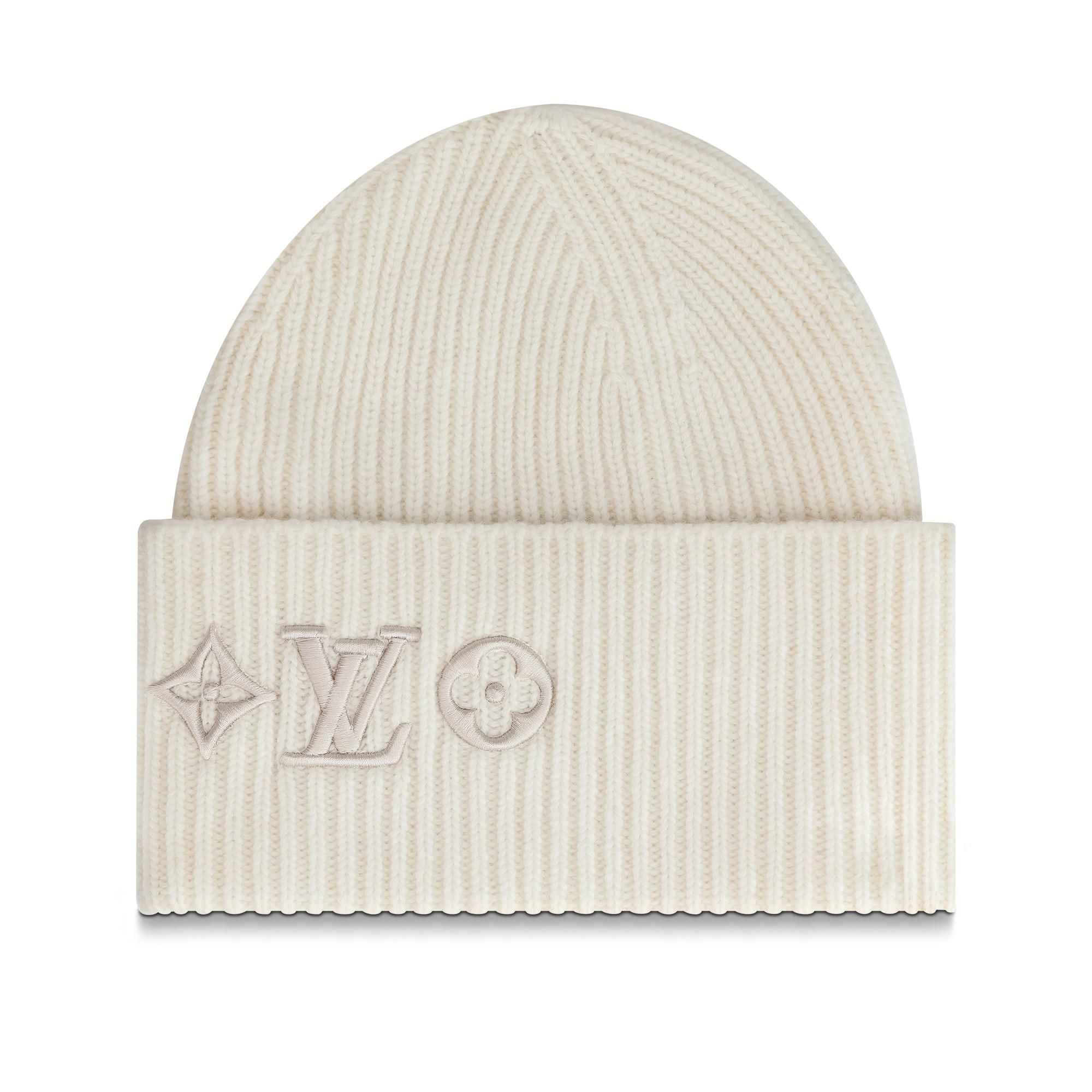 LV Style Wool Beanie 99 Cream detail 3