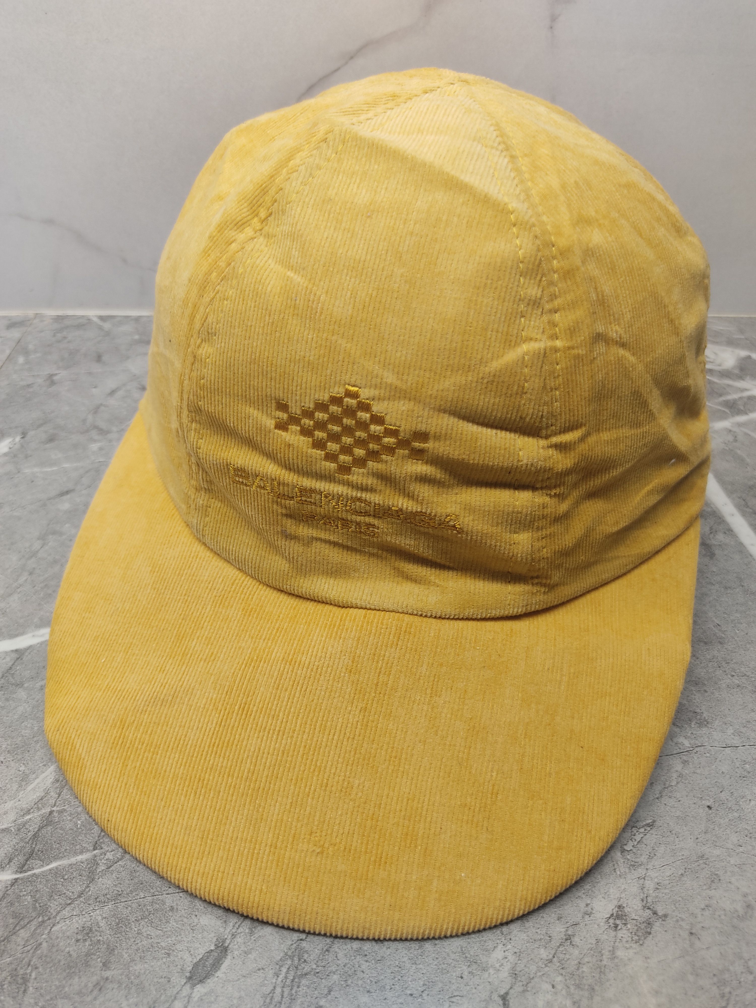 Balenciaga Style Corduroy Cap 100 Bone detail 3