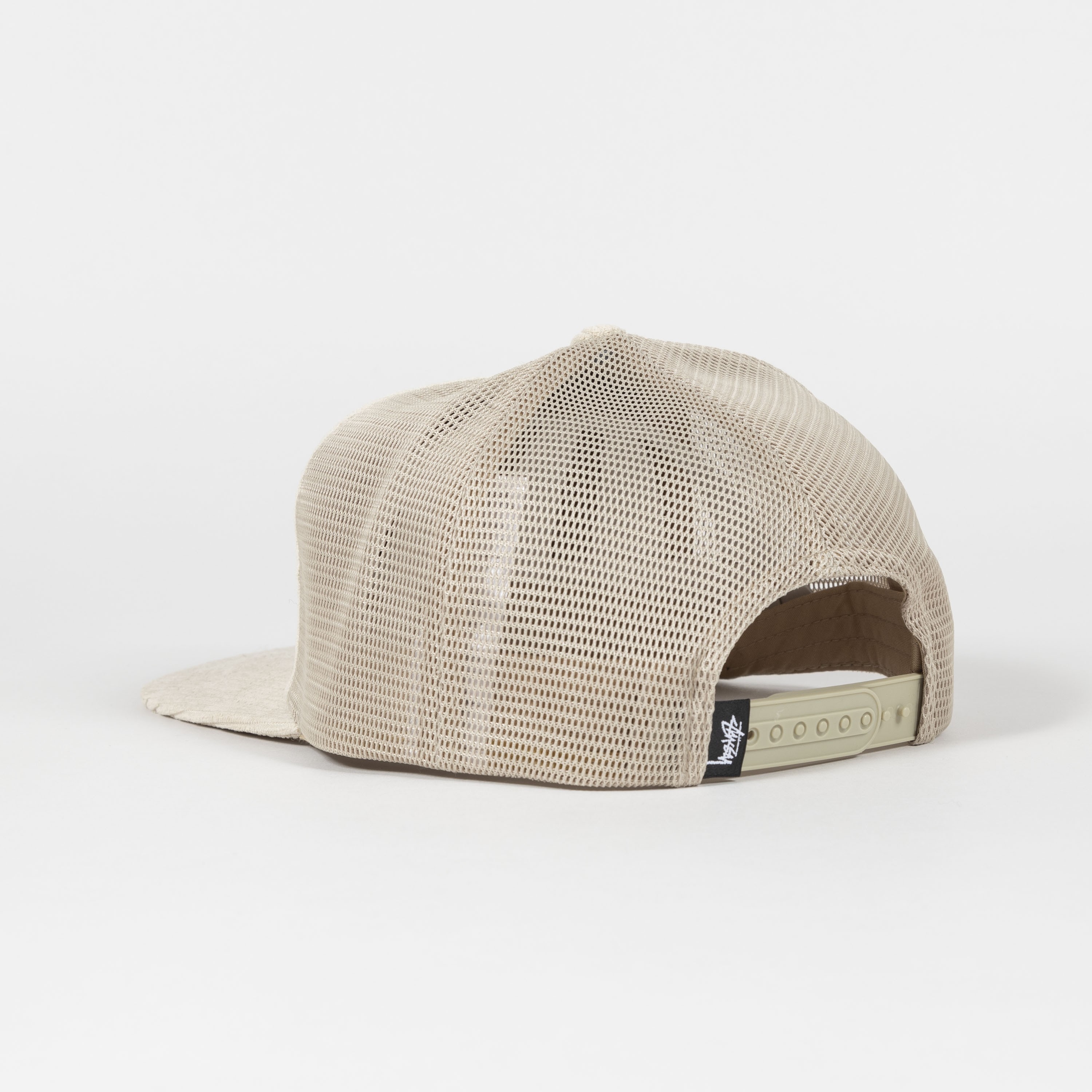 Stussy Stock Trucker Cream detail 2