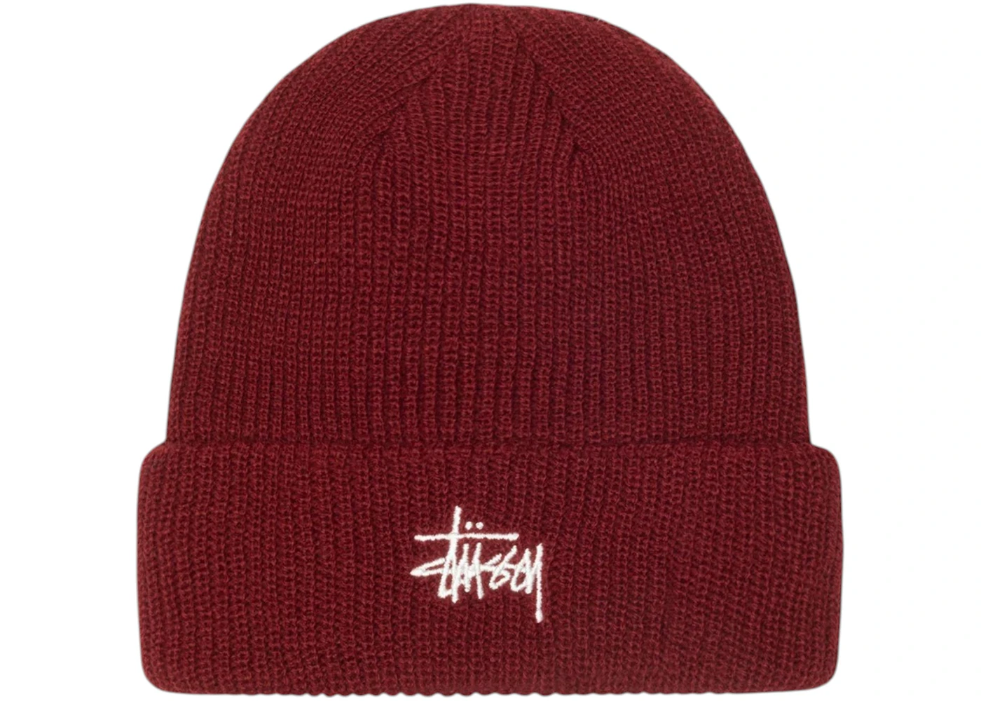 Stussy Style Cuffed Beanie 114 Cherry detail 2