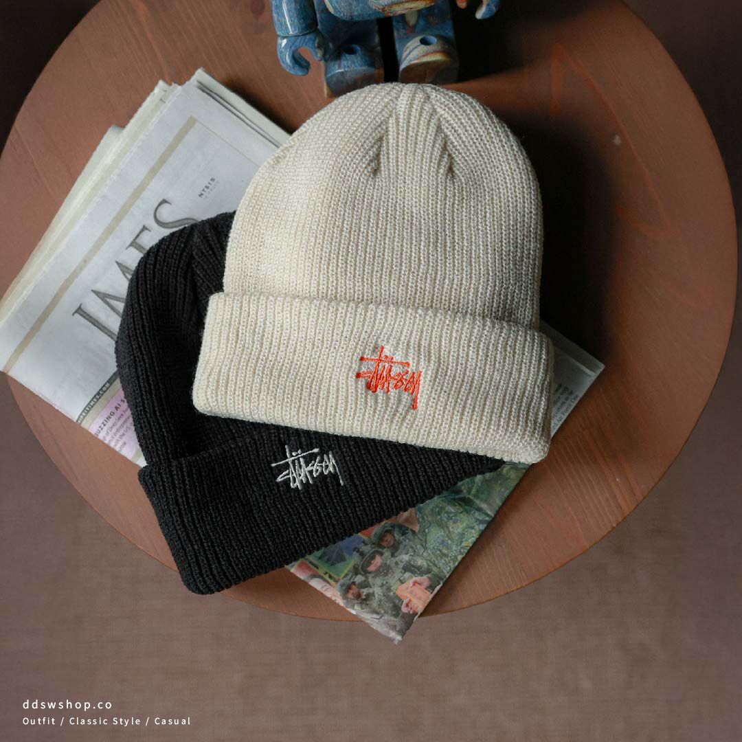 Stussy Style Cuffed Beanie 114 Cherry detail 4