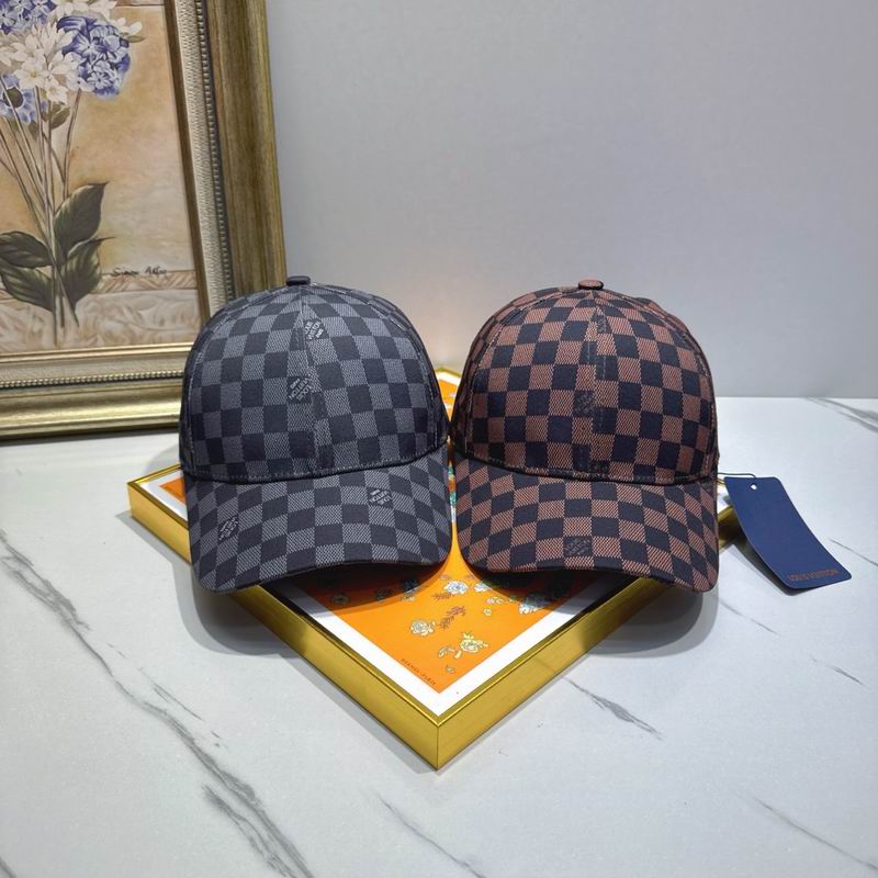 LV Style Box Logo Cap 115 Navy detail 3