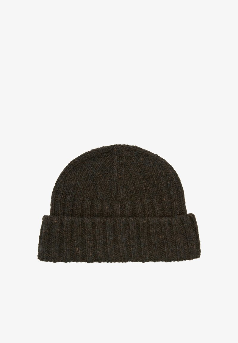 Polo Style Wool Beanie 118 Chocolate detail 4
