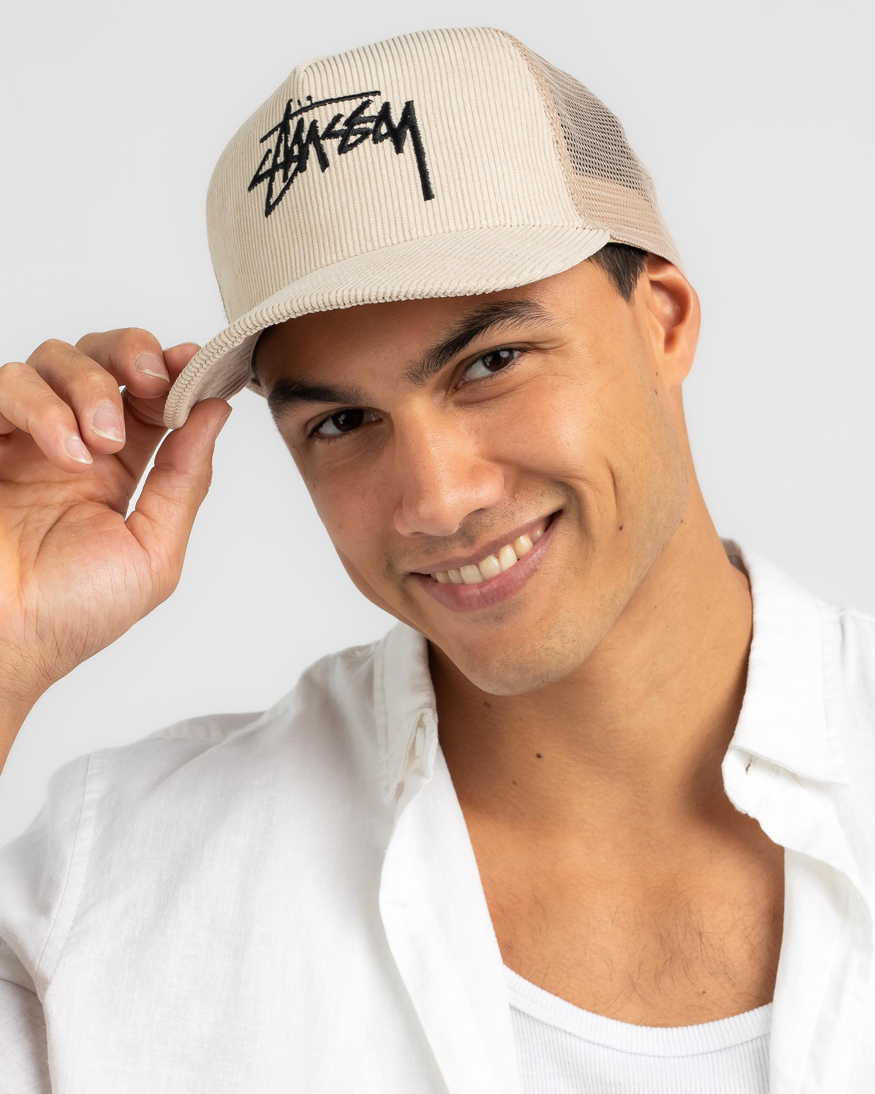 Stussy Style Trucker Hat 121 Cherry detail 3